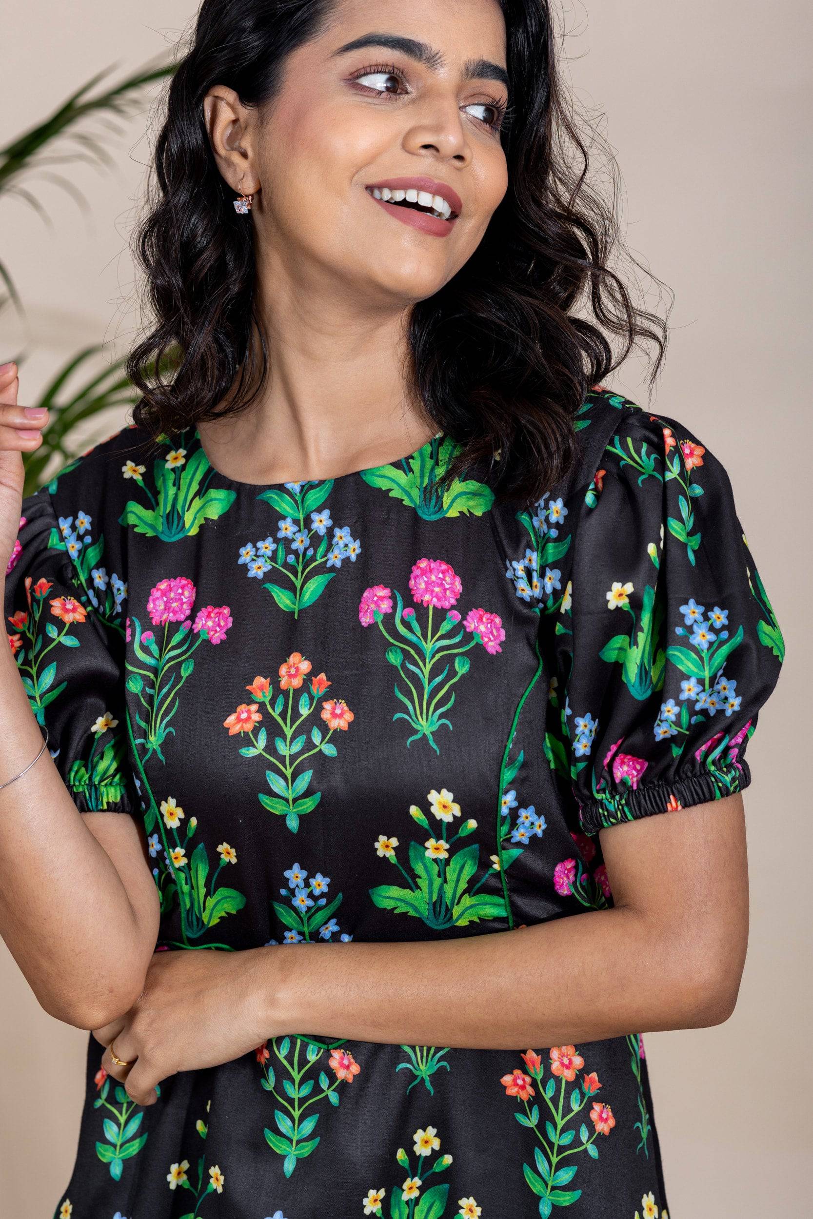 Gardenia Cotton Satin Dress - Label Xari