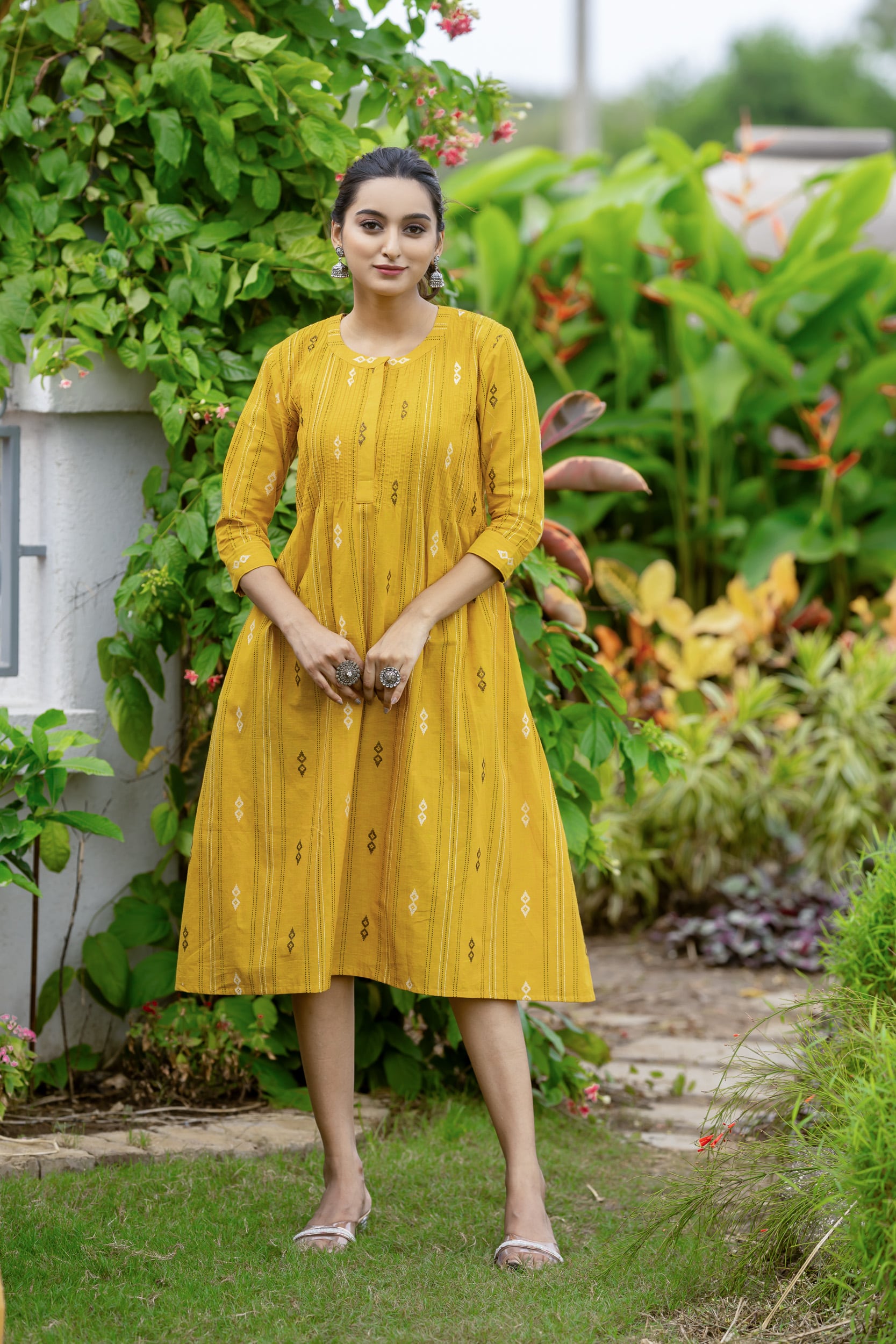 Sunset Haze Handloom Cotton Dress