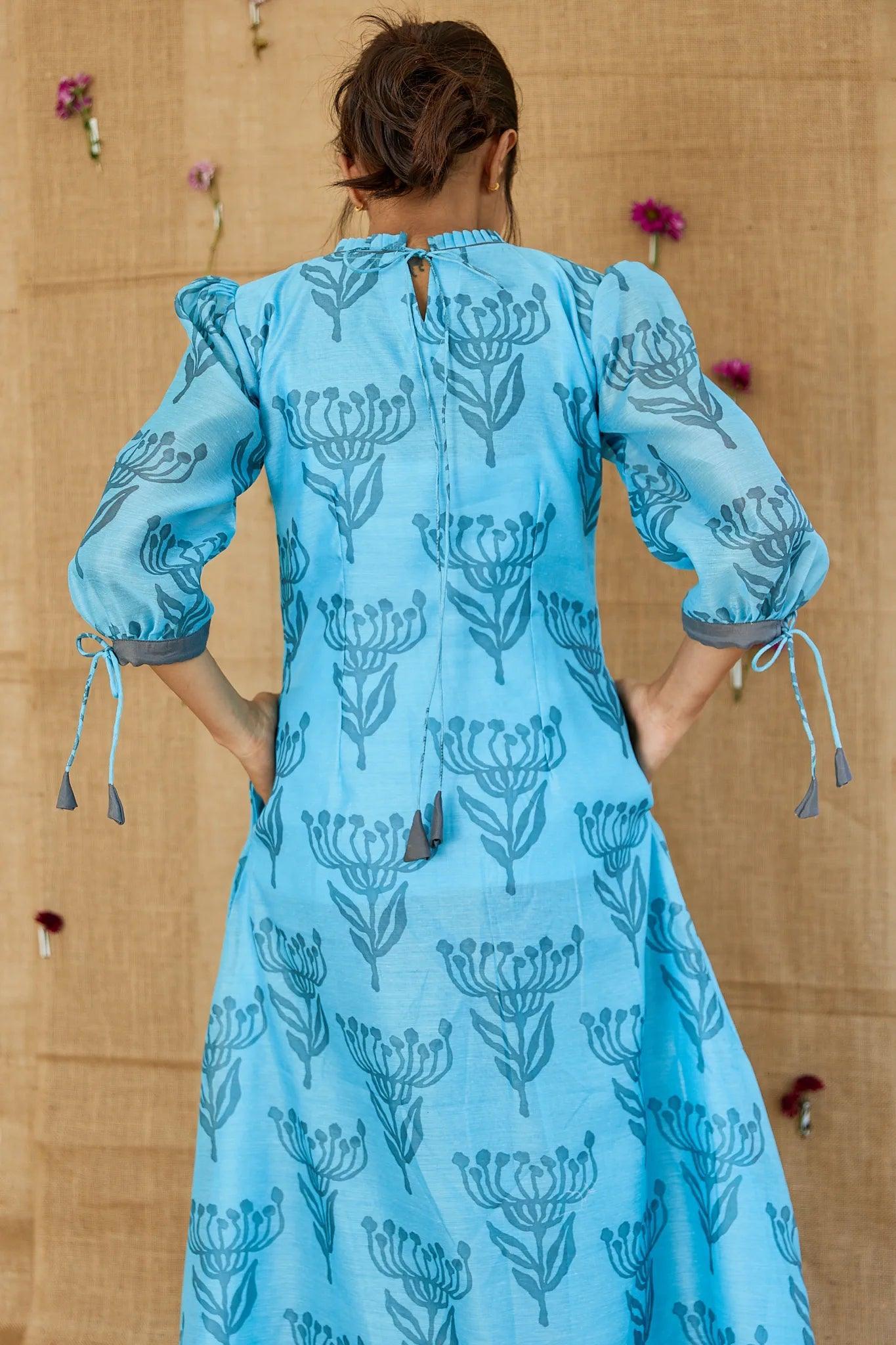 Aqua Blossom Dress - Label Xari